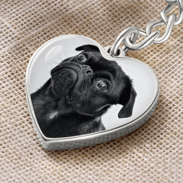 "Show Your Puppy Love with a Graphic Heart Keychain: A Guide to Choosing the Perfect Accessory".