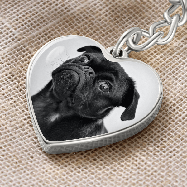  "Show Your Puppy Love with a Graphic Heart Keychain: A Guide to Choosing the Perfect Accessory".