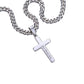 Artisan Cross Necklace on Cuban Chain w/MC- Father's Day - Mens Jewelry - Gifts For Dad