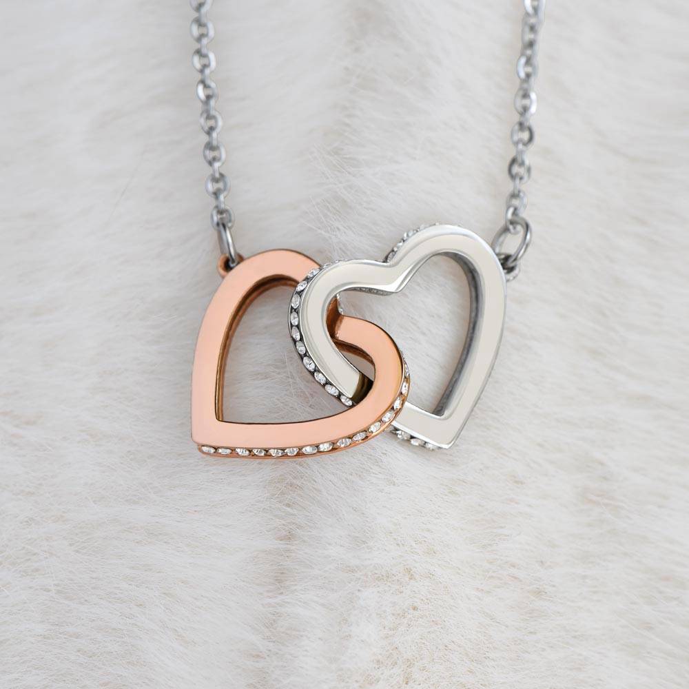 Interlocking Hearts Necklace Mothers Day gift