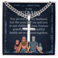To My Husband Your Not Just My Husband Cuban Chain with Artisan Cross Necklace