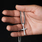 To My Husband Your Not Just My Husband Cuban Chain with Artisan Cross Necklace