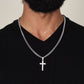 To My Husband Your Not Just My Husband Cuban Chain with Artisan Cross Necklace