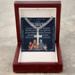 To My Husband Your Not Just My Husband Cuban Chain with Artisan Cross Necklace