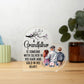 A Grandfather is someone with silver in his hair and gold in his Heart Printed Heart Shaped Acrylic Plaque!
