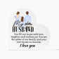 Printed Heart Shaped Acrylic Plaque / Fathers day / Anniversary Gift / Birthday Gift .