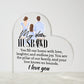 Printed Heart Shaped Acrylic Plaque / Fathers day / Anniversary Gift / Birthday Gift .