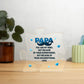 Papa You Are My Hero Printed Acrylic Puzzle Plaque