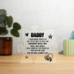 daddy I have Made prints Of My Little Feet Printed Acrylic Puzzle Plaque