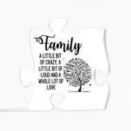 Family -Printed Acrylic Puzzle Plaque