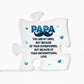 Papa You Are My Hero Printed Acrylic Puzzle Plaque