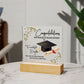 Graduation To A wonderful daughter Square Acrylic Plaque!