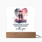 I never want to stop making memories with you Square Acrylic Plaque
