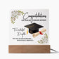 Graduation To A wonderful daughter Square Acrylic Plaque!