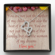 CUSTOMIZABLE heart pendant for your LOVE ONE, crafted for u your Wife with LOVE .