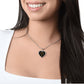 Mom we love you so much - Heart Necklase.