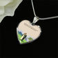 Loving someone is a beautiful thing Customized Heart necklase  Anniversary Gift Customized Picture Pendant Necklace for Mother,Wife,Girlfriend