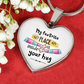 My favourite place is inside your hug customized Heart Necklase.