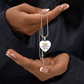 My favourite place is inside your hug customized Heart Necklase.