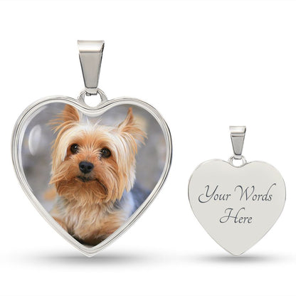 Customized Heart Necklase For Loving Puppy.