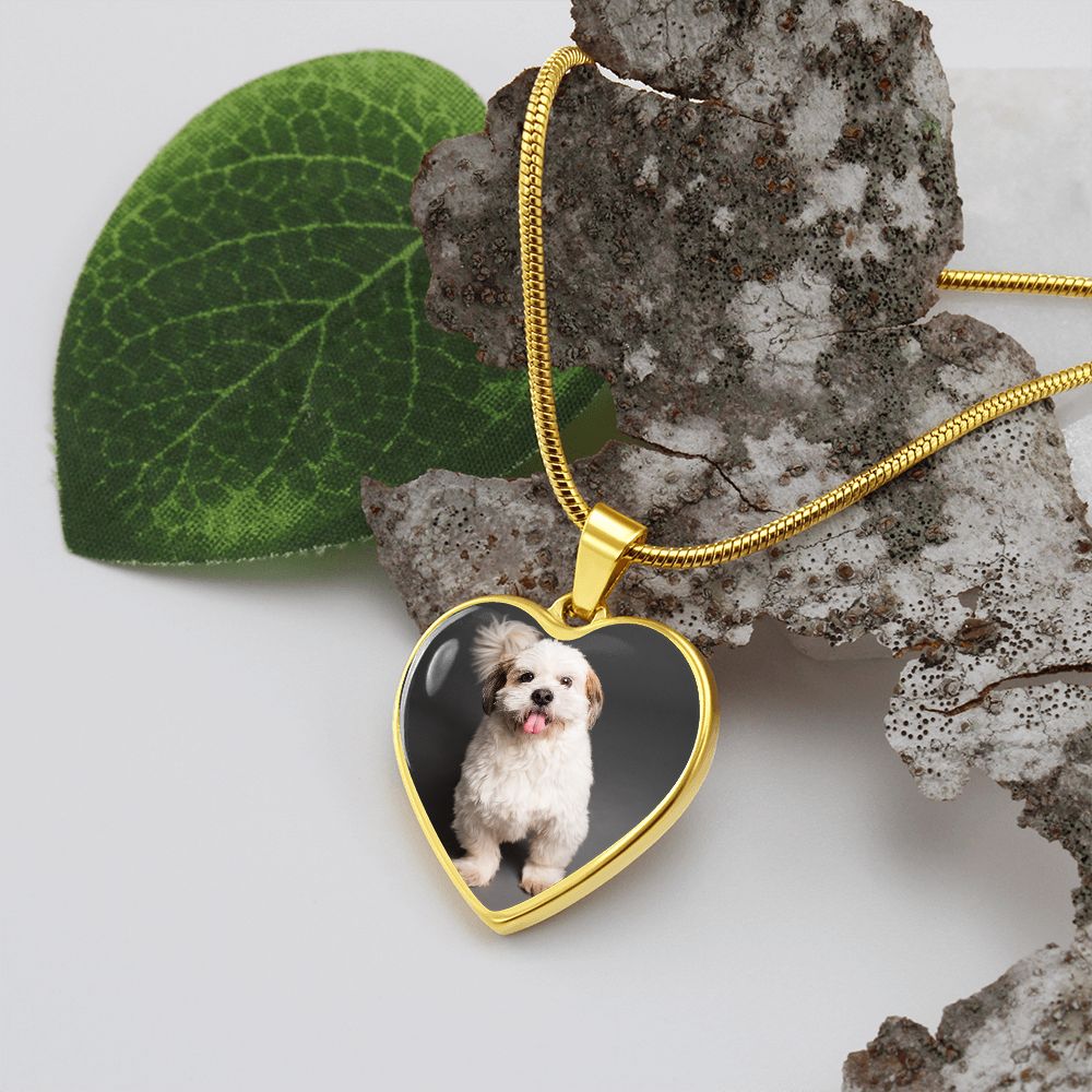 Necklace  for Human/Pet, Personalized Necklace with Picture for cute puppy