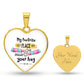 My favourite place is inside your hug customized Heart Necklase.