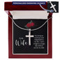 To My Wife -  Personalized Cross Necklace