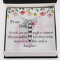 CUSTOMIZABLE Necklace GIFT, Crafted For Your Daughter With LOVE And WISDOM