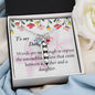 CUSTOMIZABLE Necklace GIFT, Crafted For Your Daughter With LOVE And WISDOM