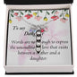 CUSTOMIZABLE Necklace GIFT, Crafted For Your Daughter With LOVE And WISDOM