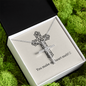 CROSS PENDANT WITH SILVER CHAIN