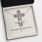 CROSS PENDANT WITH SILVER CHAIN