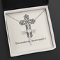 CROSS PENDANT WITH SILVER CHAIN