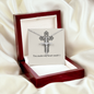 CROSS PENDANT WITH SILVER CHAIN
