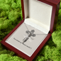 CROSS PENDANT WITH SILVER CHAIN