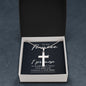 To My Fiancce - stunning artisan-crafted Stainless Cross Necklace with Ball Chain.