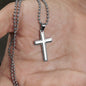 CUSTOMIZABLE Cross Necklase with Ball Chain GIFT, Crafted For Your Father With LOVE And WISDOM