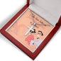 CUSTOMIZABLE Cross Necklase with Ball Chain GIFT, Crafted For Your Father With LOVE And WISDOM