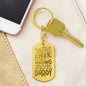 Attractive Engraved Dog Tag Keychain