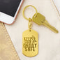 Engraved Dog Tag Keychain.