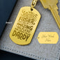 Attractive Engraved Dog Tag Keychain