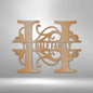 Split Letter Monogram Steel Sign - Family Name - Family Initial (Fully Customizable)