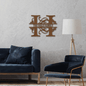 Split Letter Monogram Steel Sign - Family Name - Family Initial (Fully Customizable)