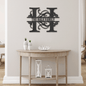 Split Letter Monogram Steel Sign - Family Name - Family Initial (Fully Customizable)