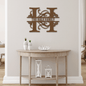 Split Letter Monogram Steel Sign - Family Name - Family Initial (Fully Customizable)