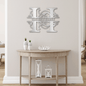 Split Letter Monogram Steel Sign - Family Name - Family Initial (Fully Customizable)