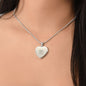 Peace Joy & Love Sweet Engraved Heart Necklace!