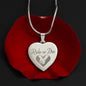 Ride or Die Sweet Engraved Heart Necklace!