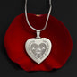Raises A Firefighter Sweet Engraved Heart Necklace!