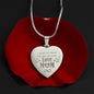 I Speak For Those Who Has No Voice Love MOM Sweet Engraved Heart Necklace!